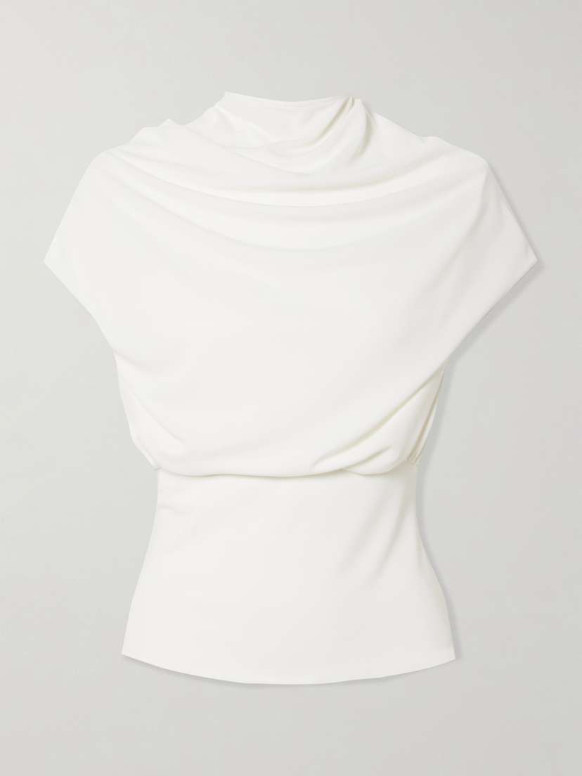 Kallmeyer Jocelyn Draped Stretch-jersey Top