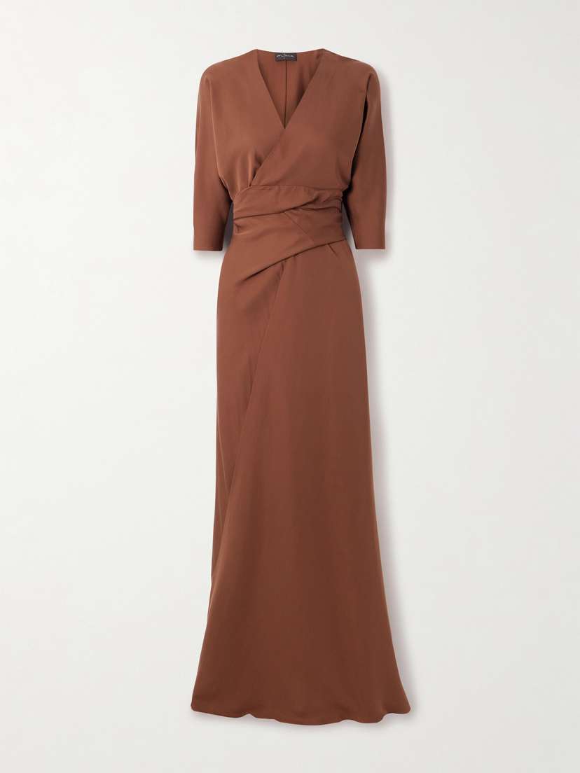 Cortana Mara Silk-crepe Maxi Dress