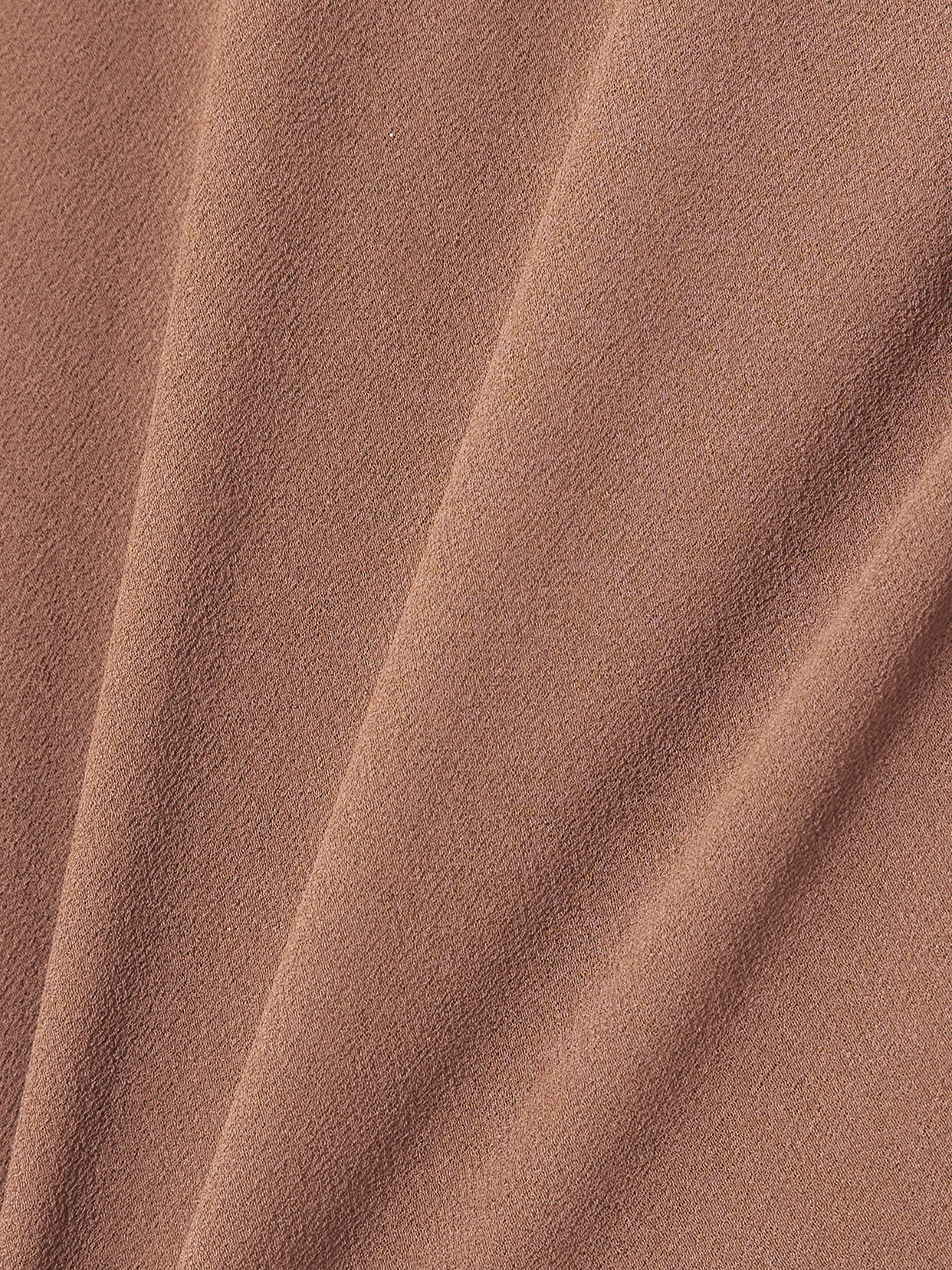 Cortana Serene Asymmetric Draped Silk-crepe Top In Brown
