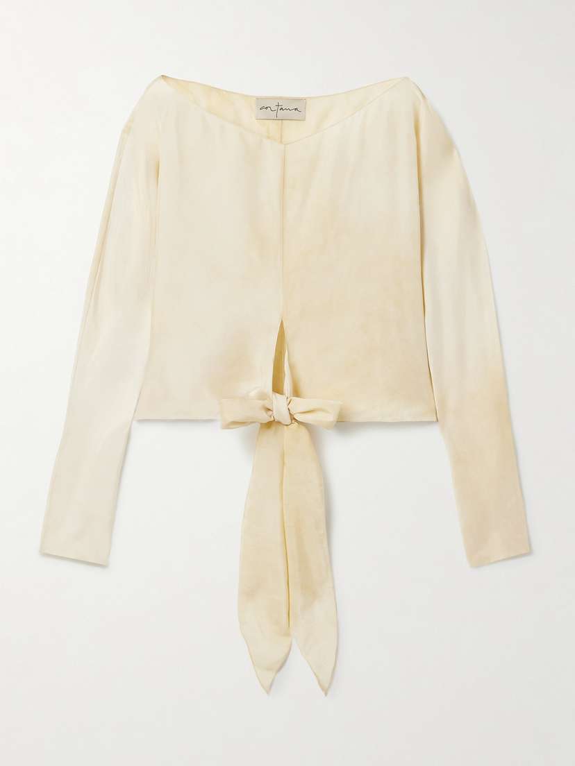 Cortana Dream Silk Wrap Top