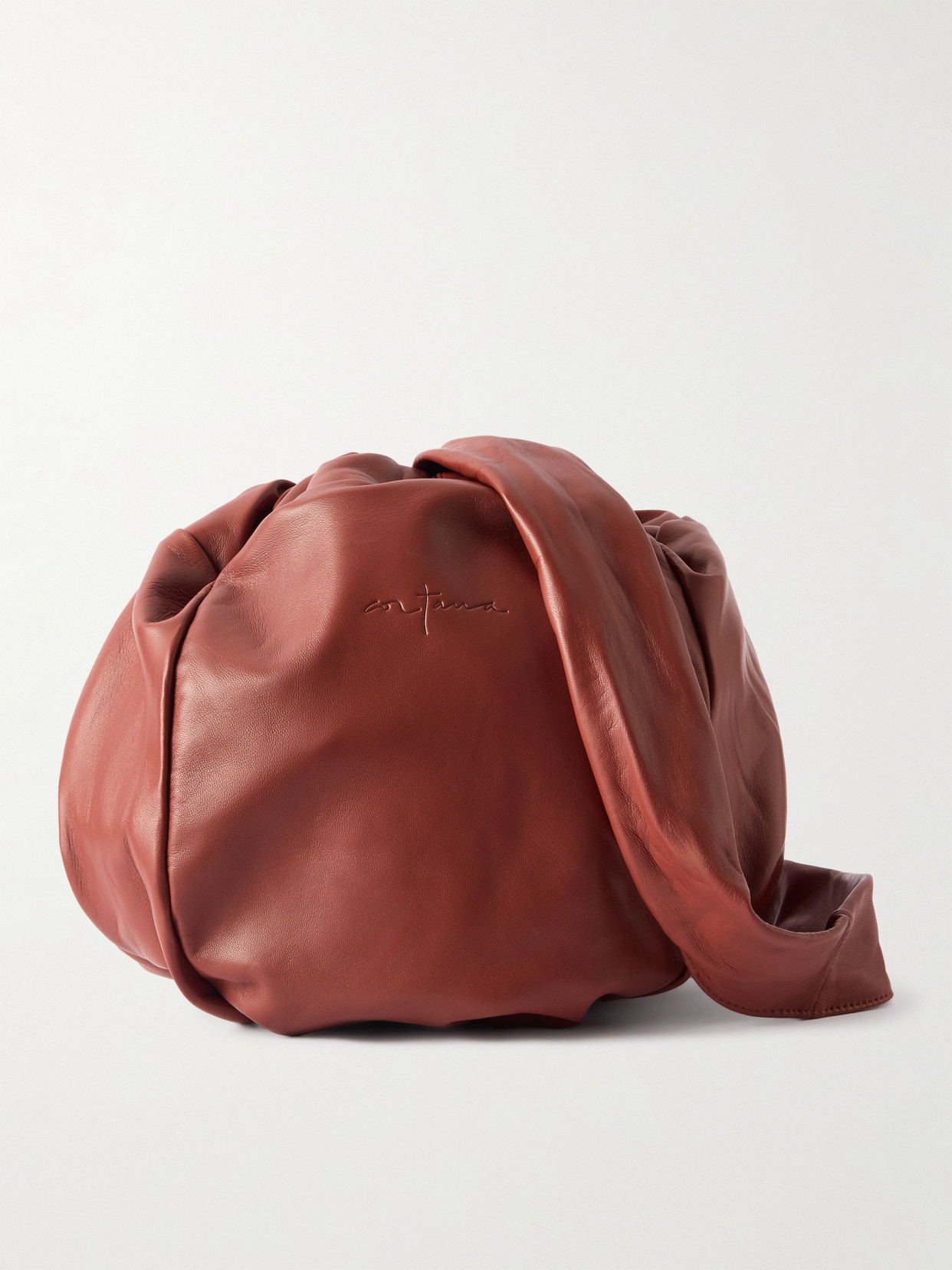 Cortana Leather Shoulder Bag In Red