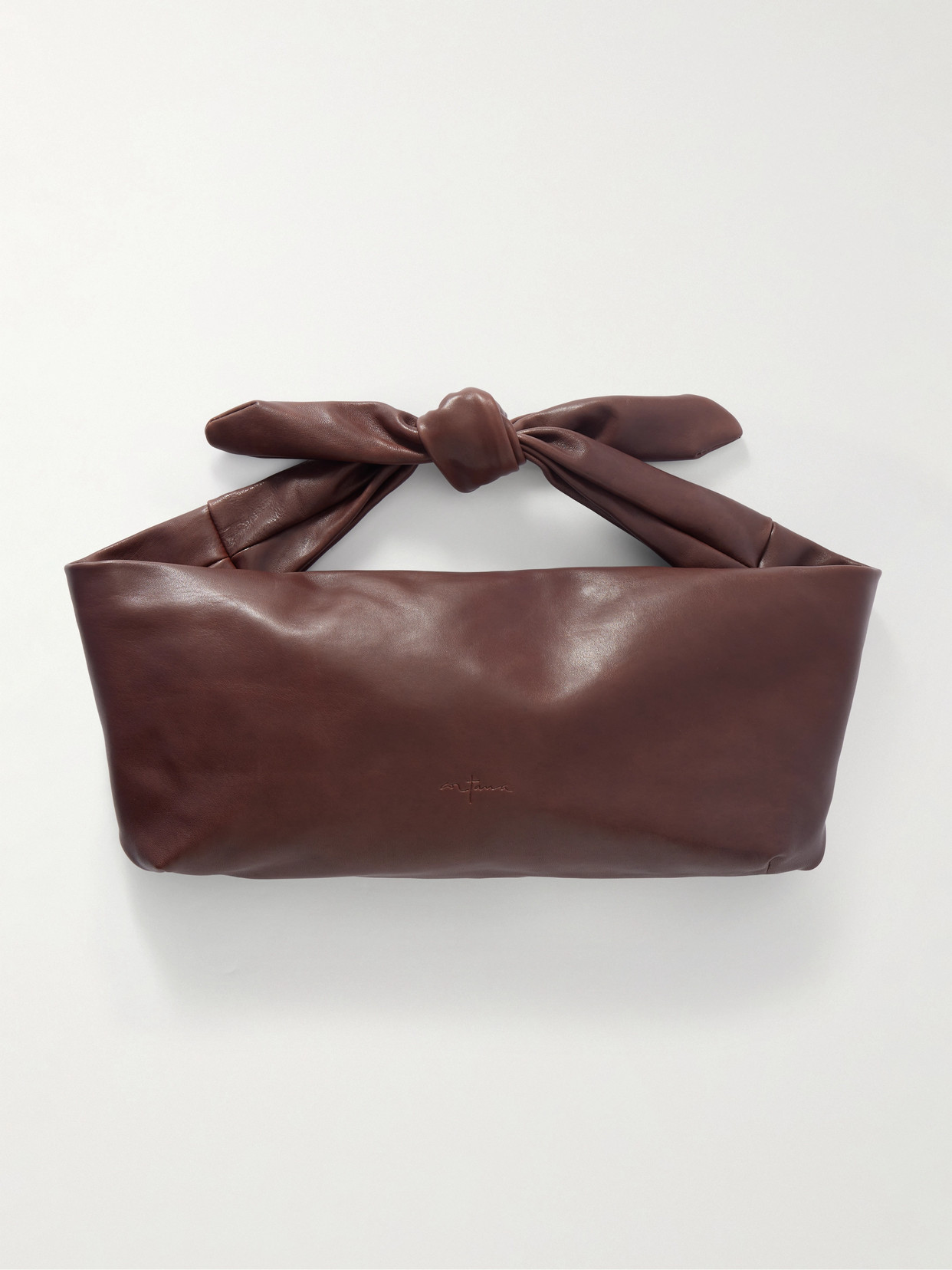 Cortana Jin Small Leather Belt Bag In Brown