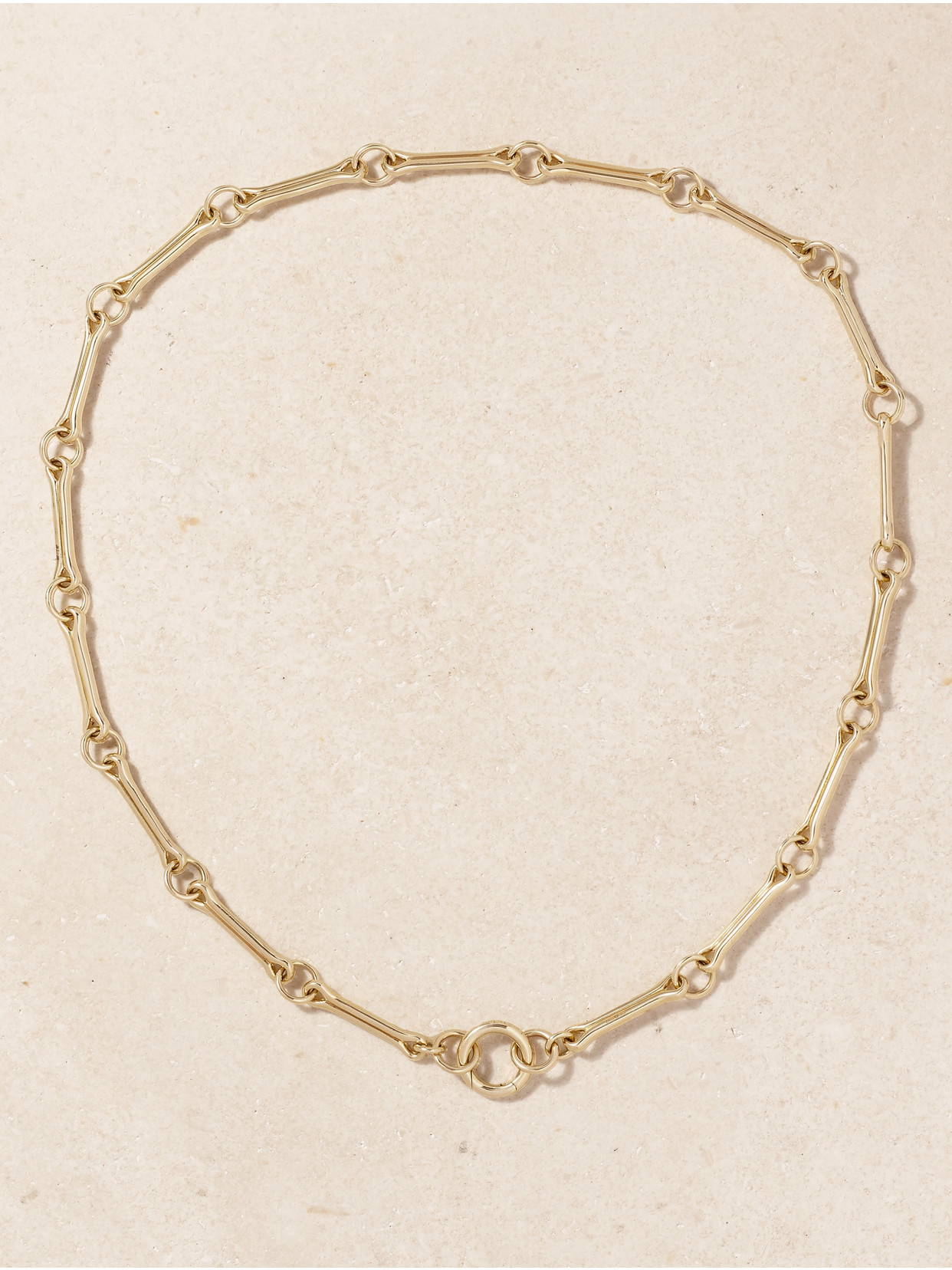 Lucy Delius Show Your Bones 14-karat Gold Necklace