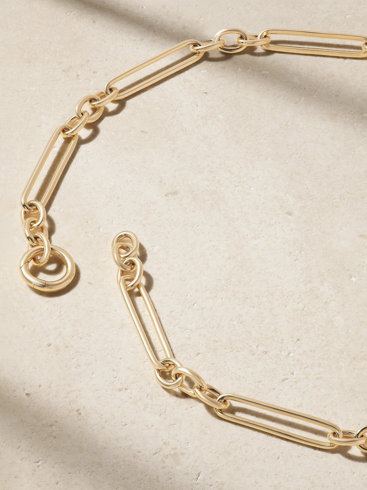 Lucy Delius Trombone Link 14-karat Gold Necklace In Gold