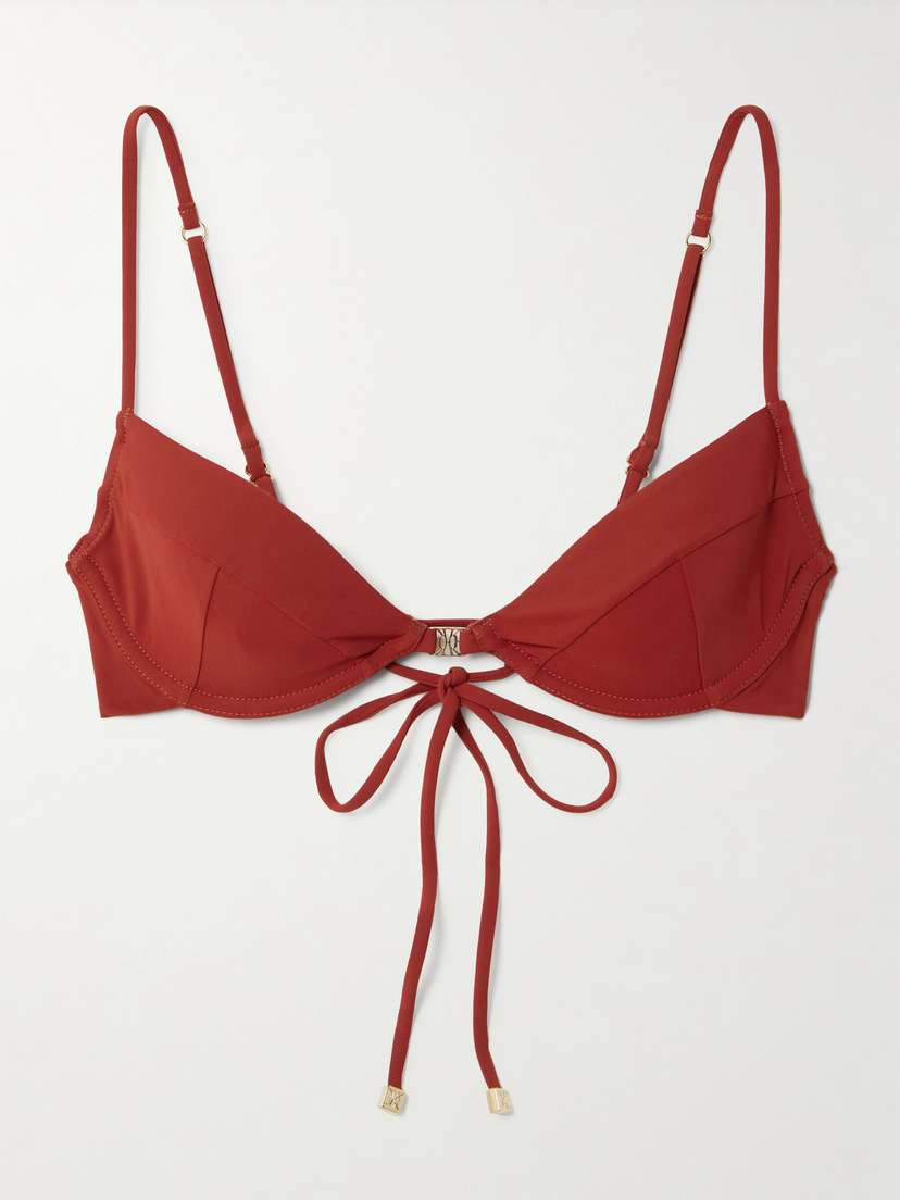 Kiki de Montparnasse Demi Embellished Underwired Bikini Top