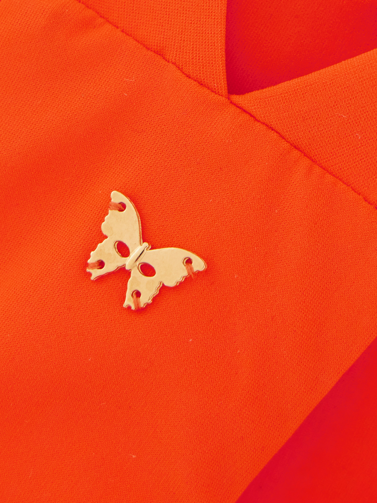 Kiki De Montparnasse La Sirene Cutout Swimsuit In Orange