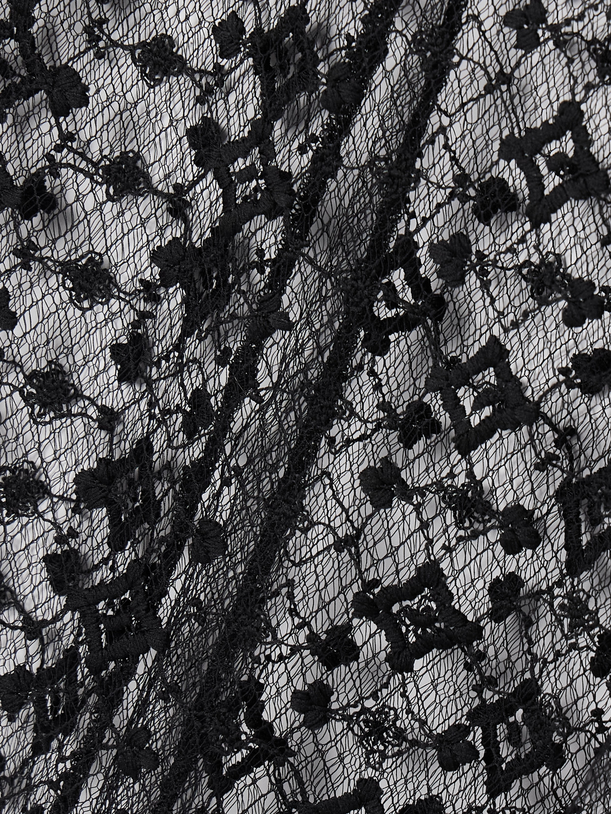 Embroidered Tulle Midi