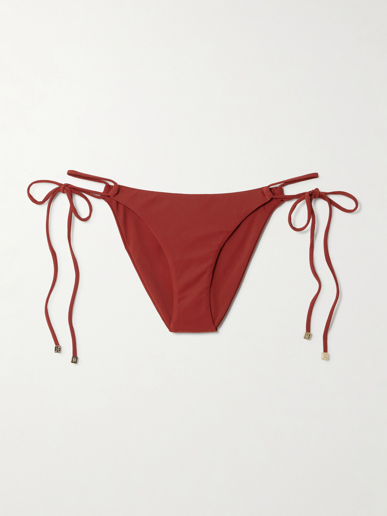 Kiki De Montparnasse Echauffer Embellished Bikini Briefs In Red