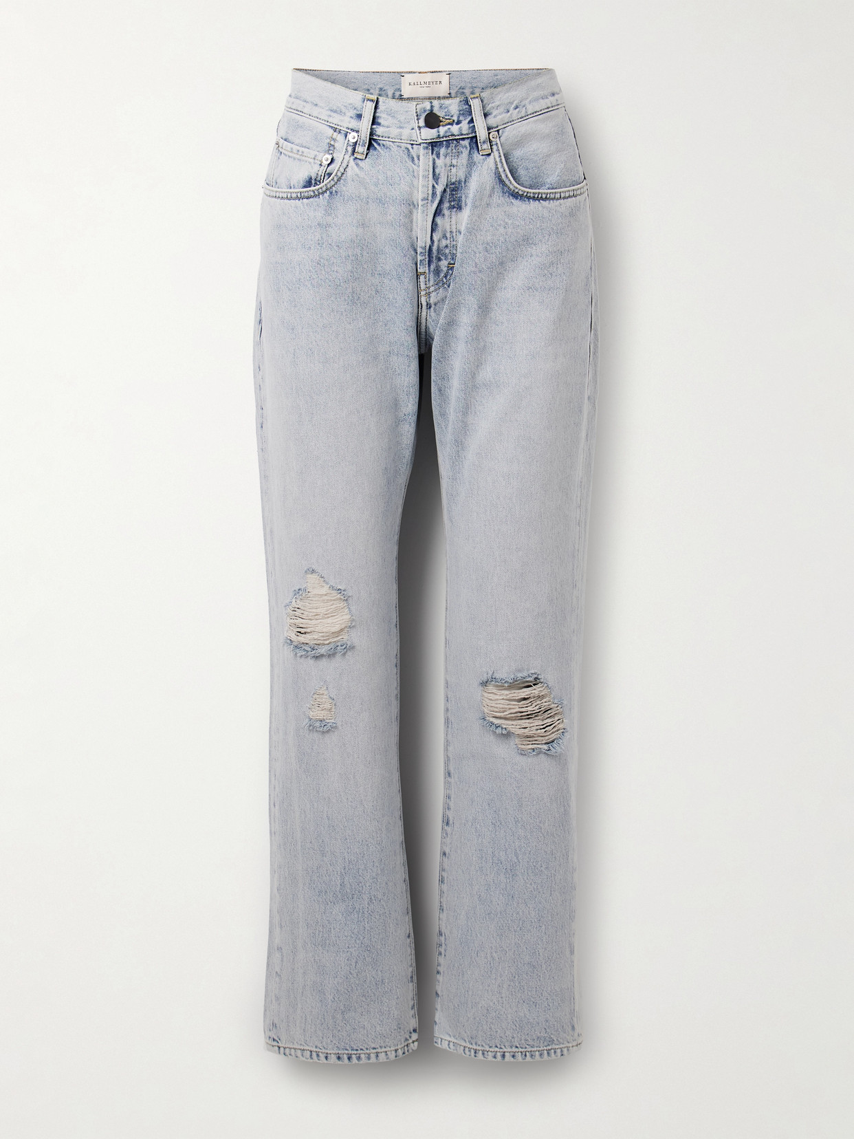 Kallmeyer Gabby High-rise Straight-leg Jeans In Blue