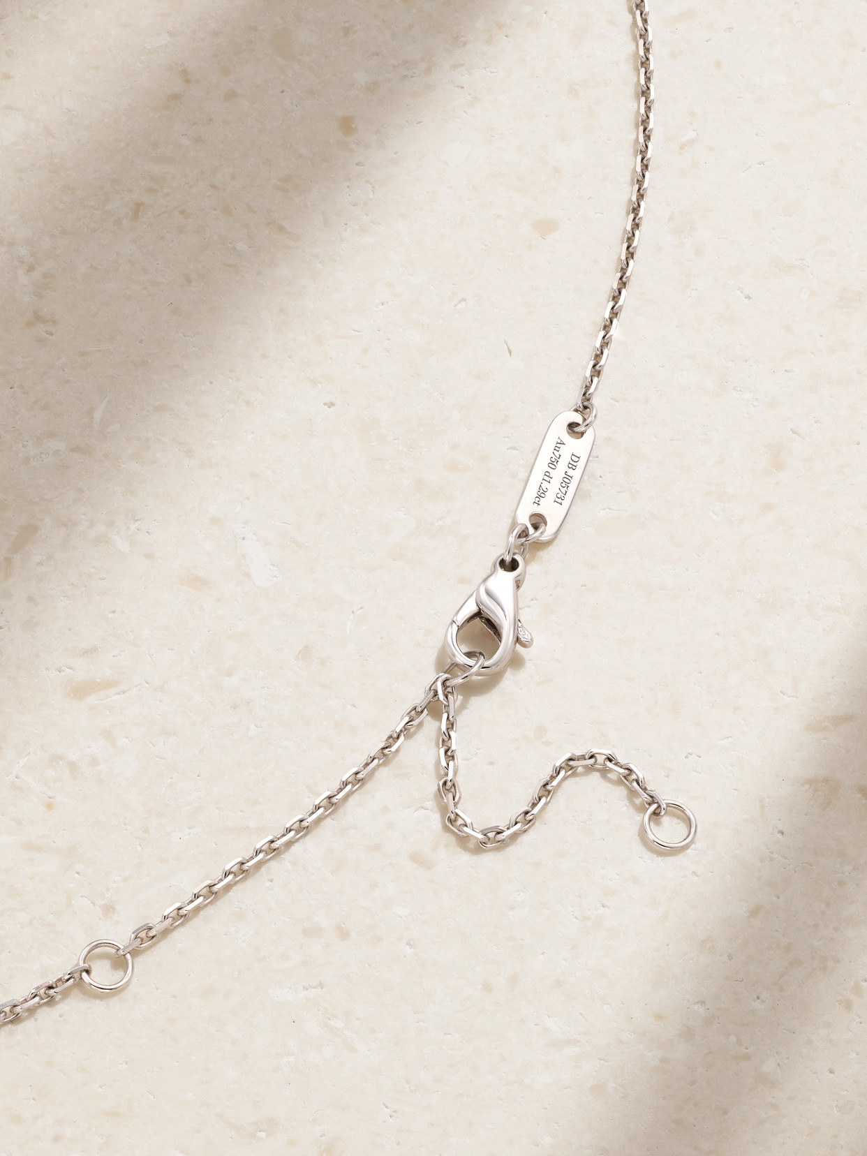 De Beers Enchanted Lotus 18-karat White Gold Diamond Necklace