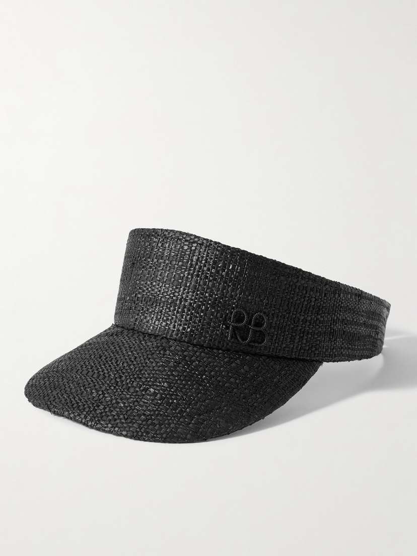 Ruslan Baginskiy Embroidered Straw Visor