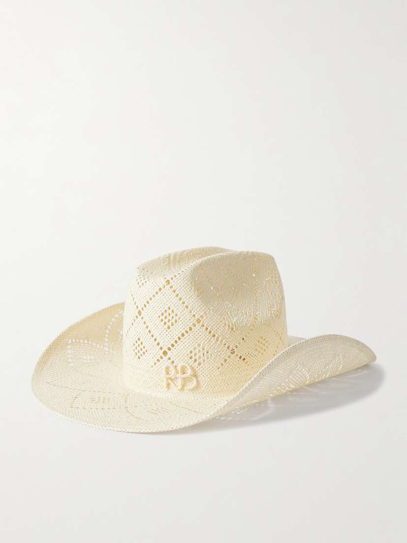 Ruslan Baginskiy Cowboy Embroidered Straw Hat