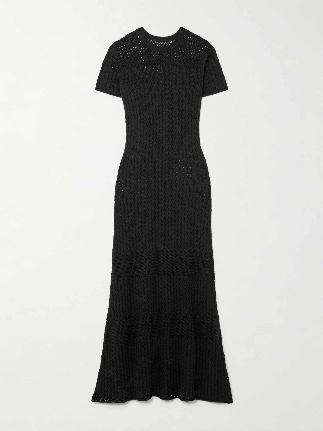 Escvdo Pallay Open-knit Cotton Maxi Dress