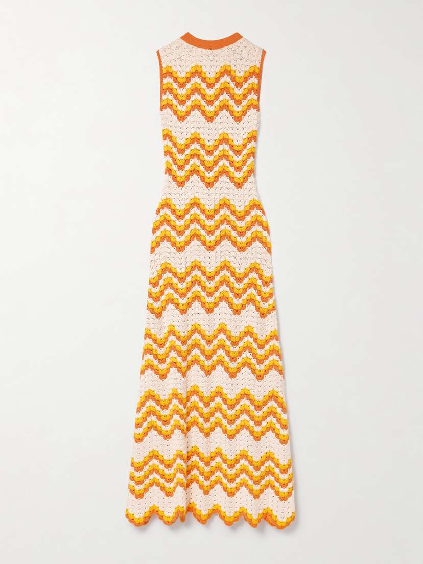 ESCVDO Huayna Crocheted Organic Cotton Maxi Dress