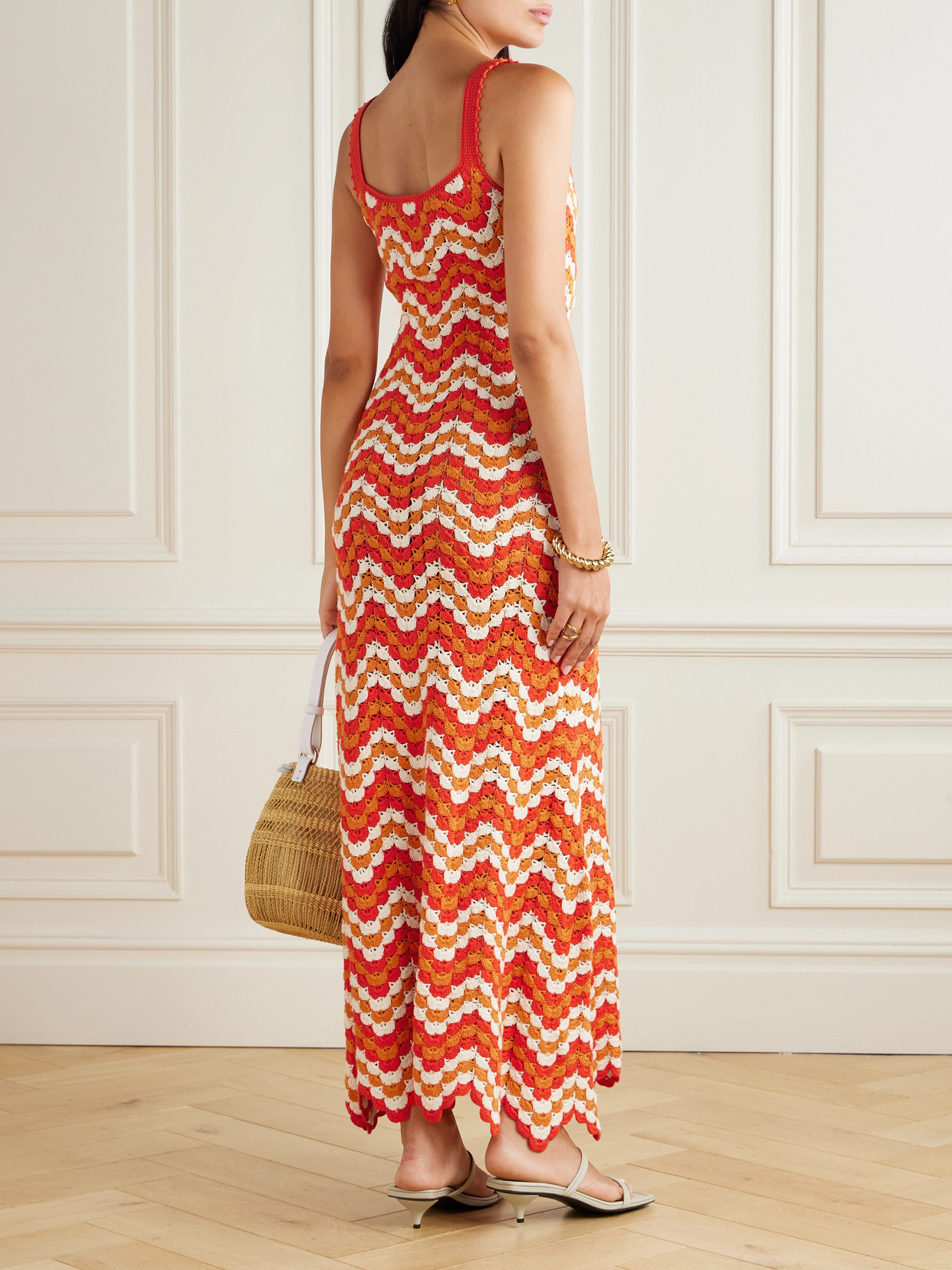 Escvdo Marea Crocheted Cotton Maxi Dress