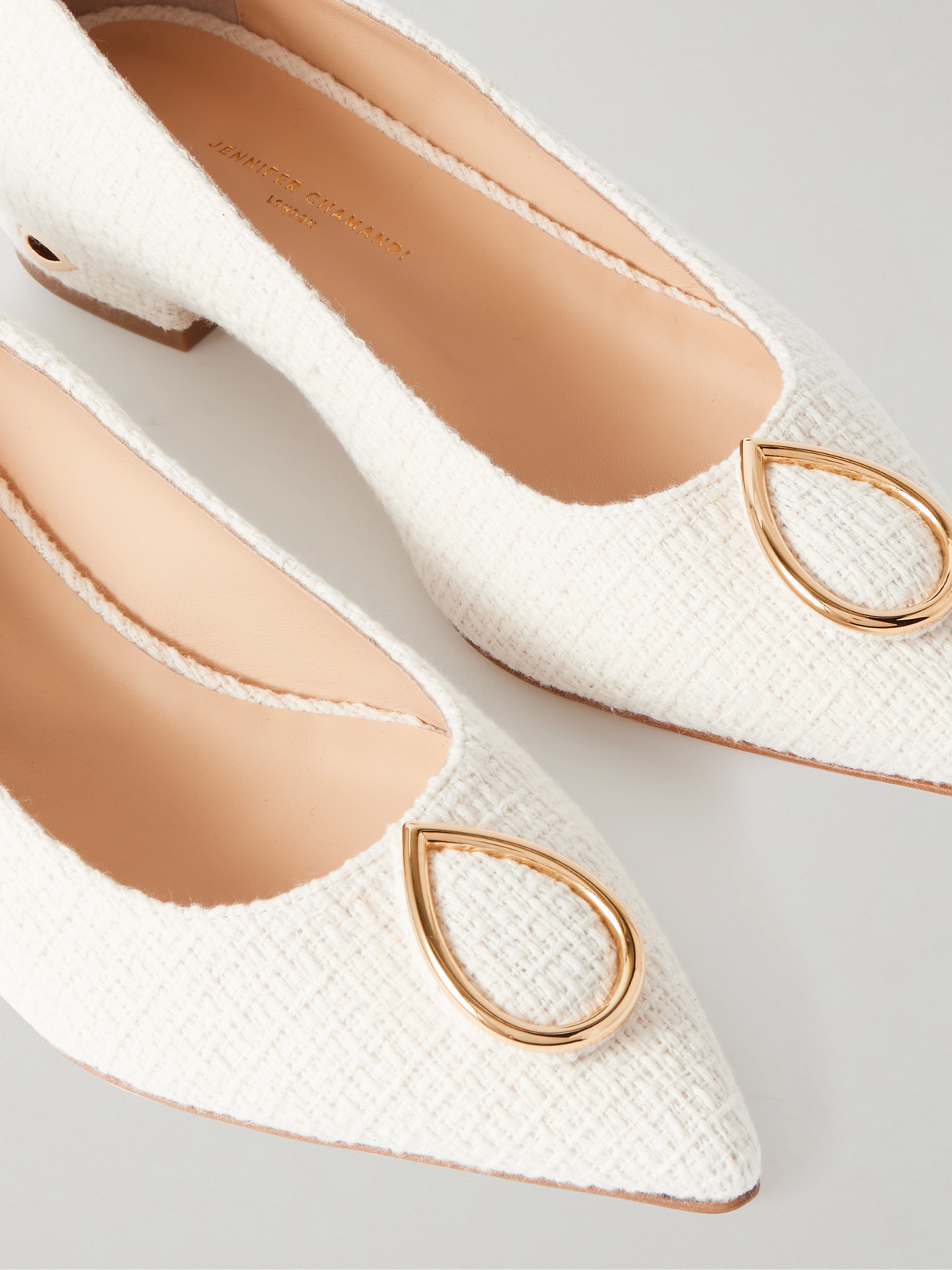 Lorenzo 20 Embellished Tweed Point-Toe Pumps