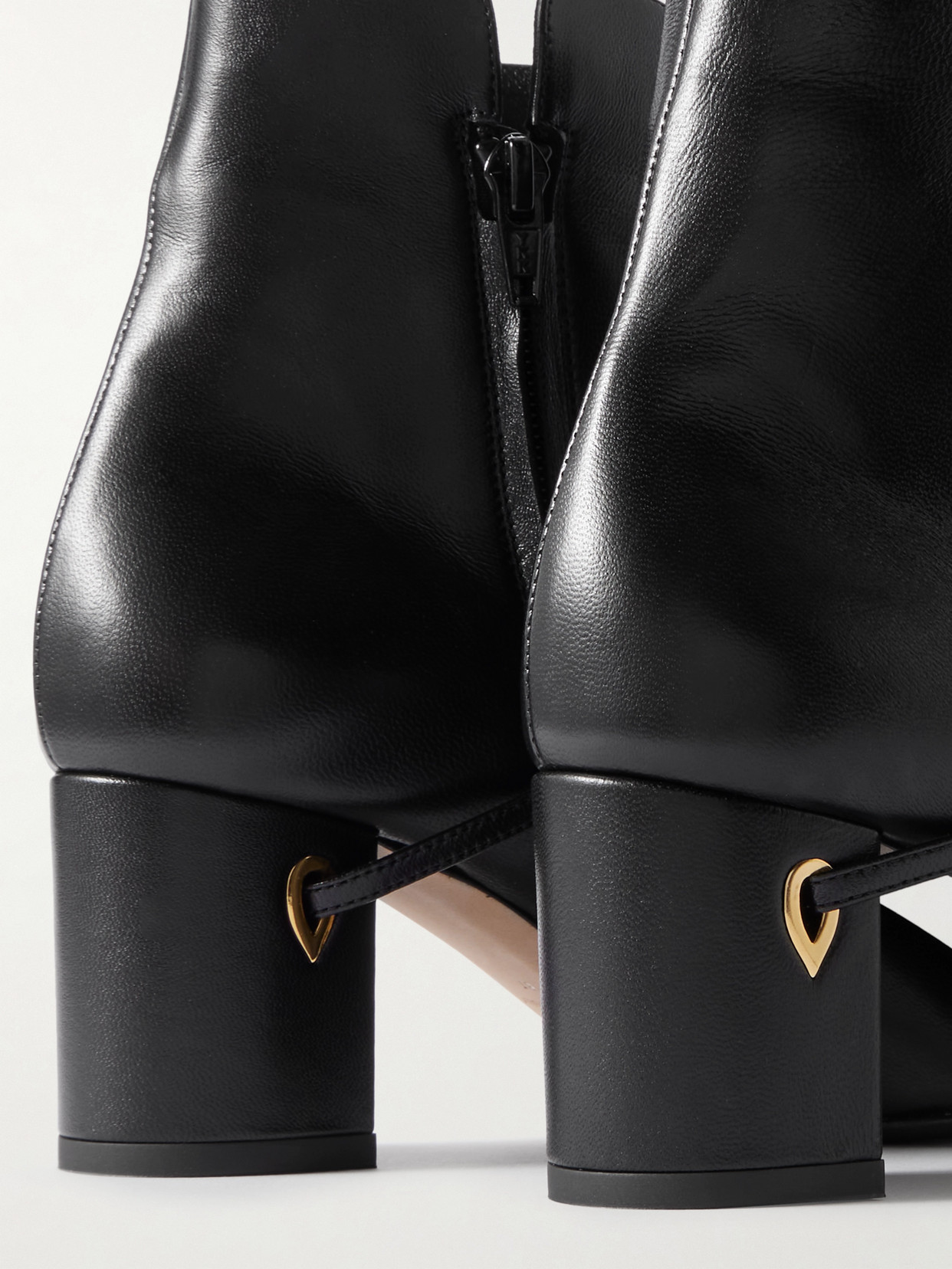 Jennifer Chamandi Danilo 65 Leather Ankle Boots In Black