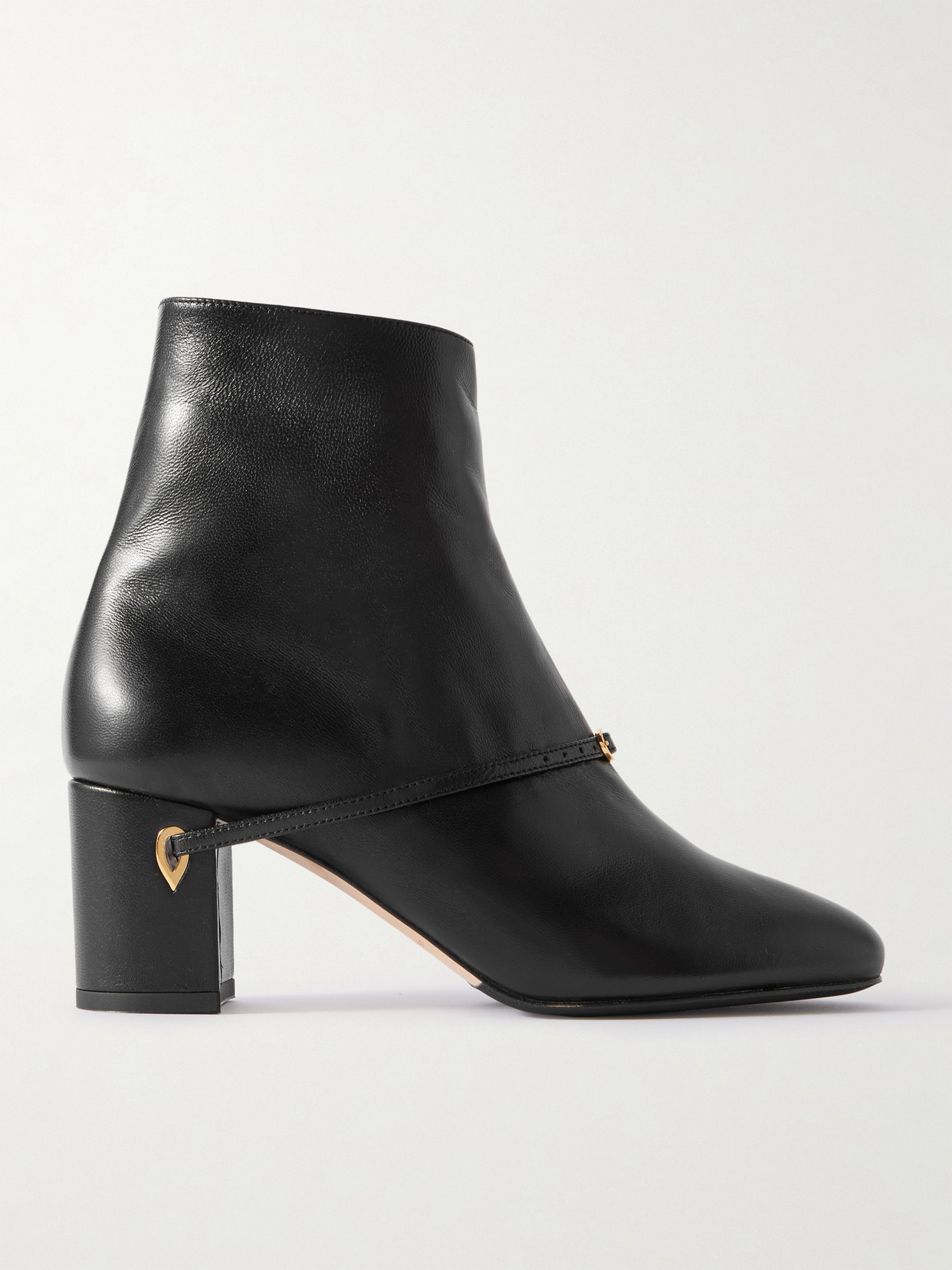 Jennifer Chamandi Danilo 65 Leather Ankle Boots In Black