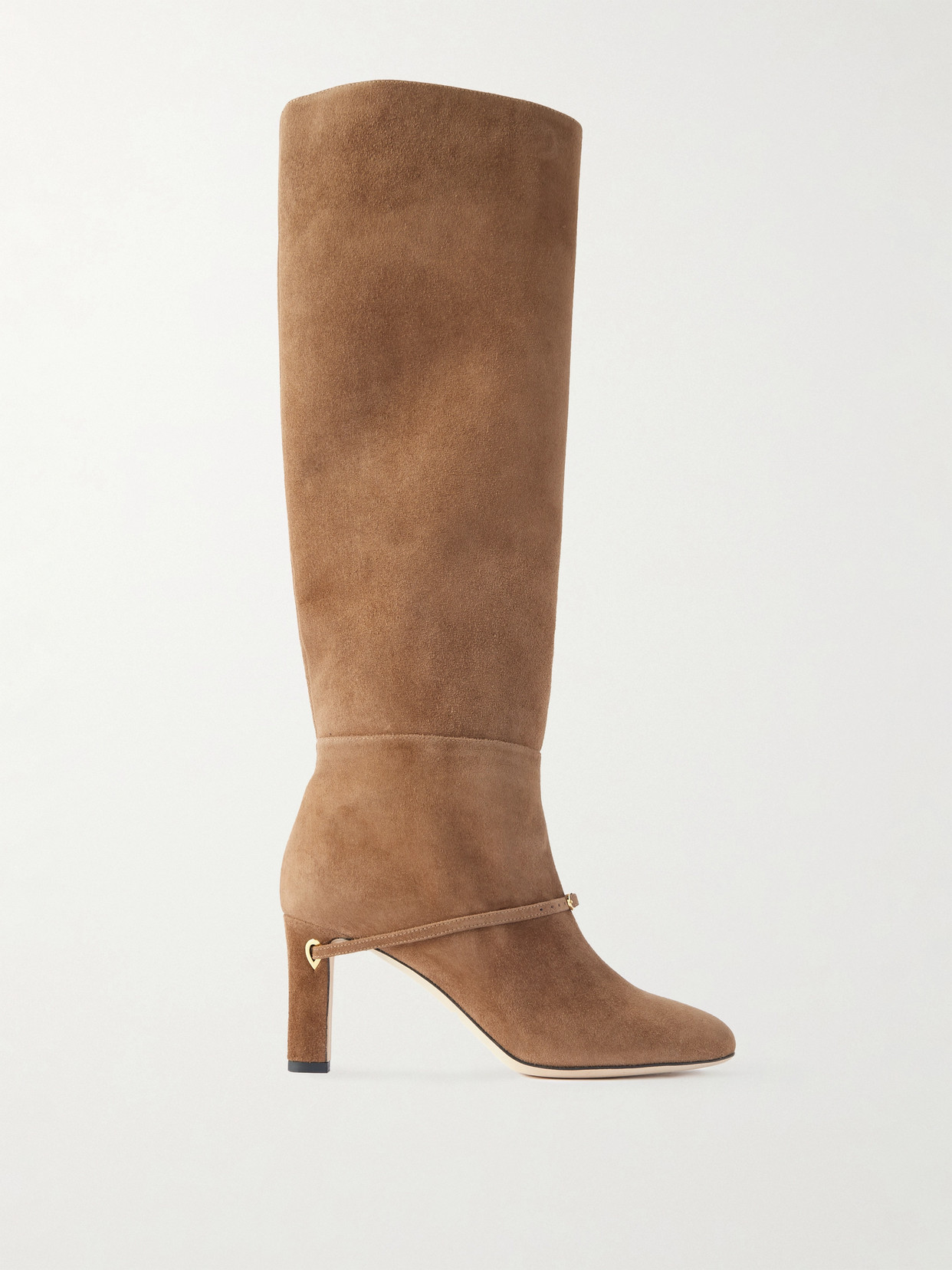 Jennifer Chamandi Samuele 85 Suede Knee Boots In Brown