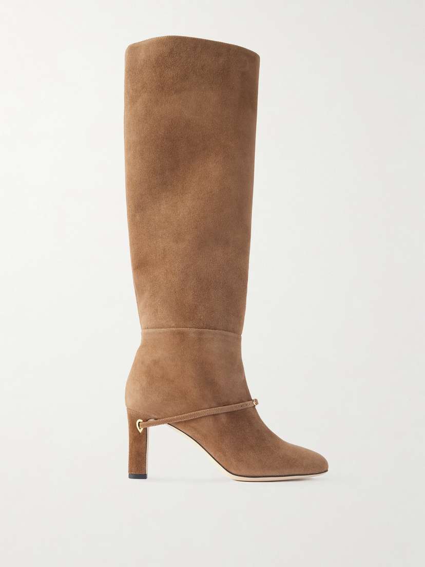 Jennifer Chamandi Samuele 85 Suede Knee Boots