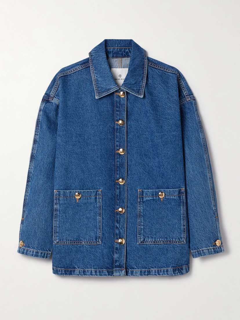Anine Bing Luca Oversized Denim Jacket