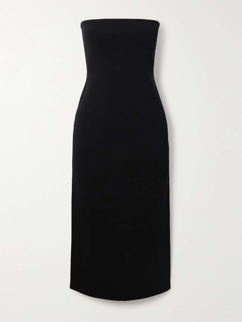 Anine Bing Rosa Strapless Stretch-knit Midi Dress