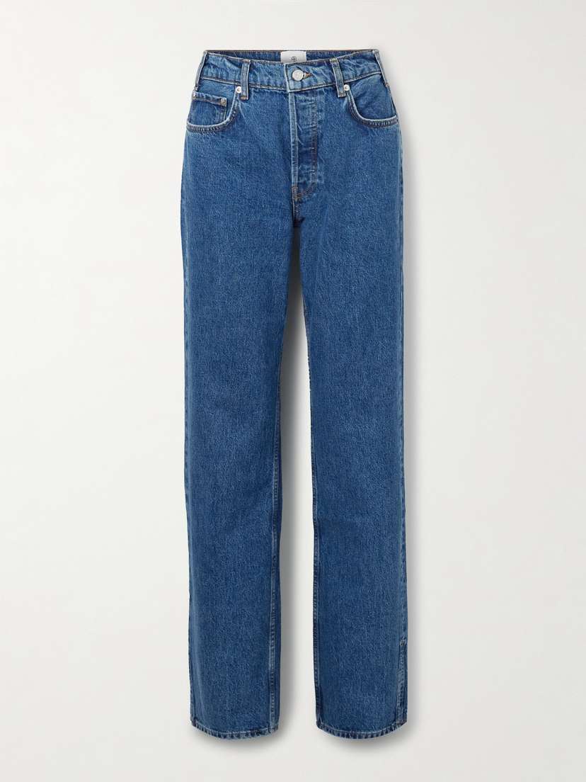 Anine Bing Roy Mid-rise Straight-leg Jeans