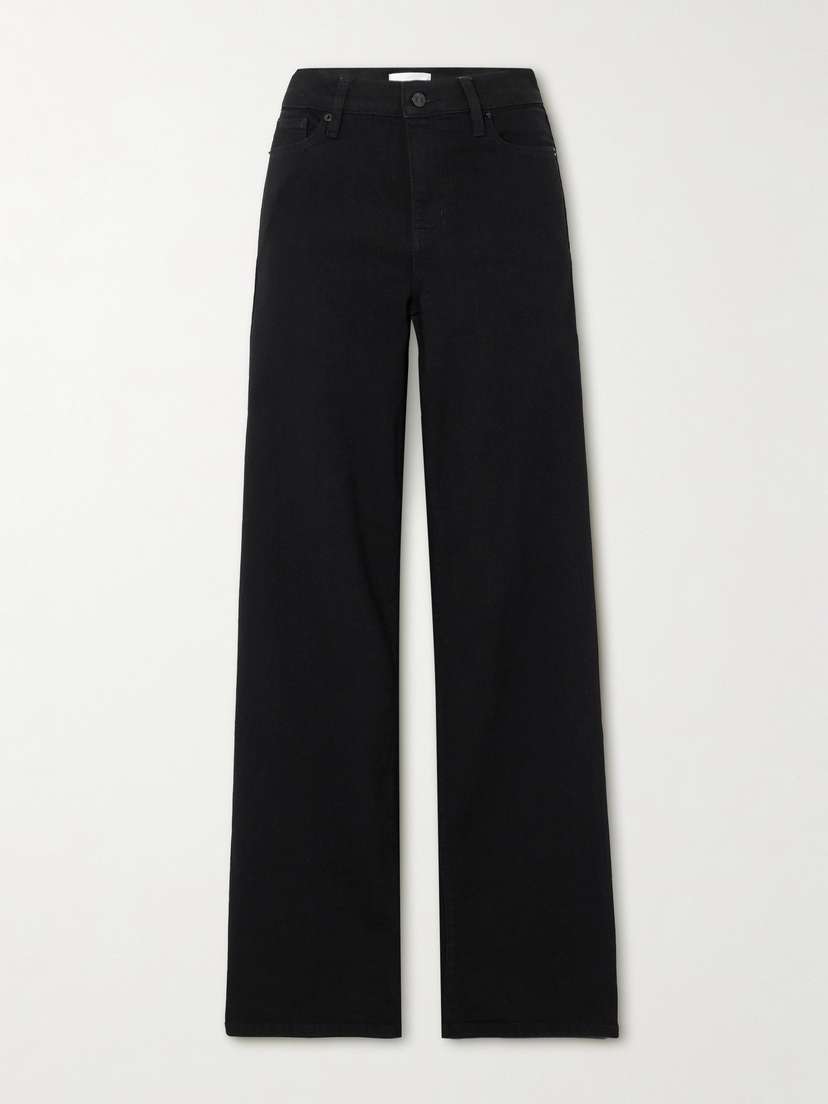 Frame Slim Palazzo Long High-rise Wide-leg Jeans