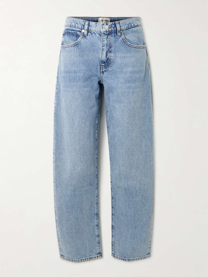Frame Low Slung Barrel Boyfriend Jeans