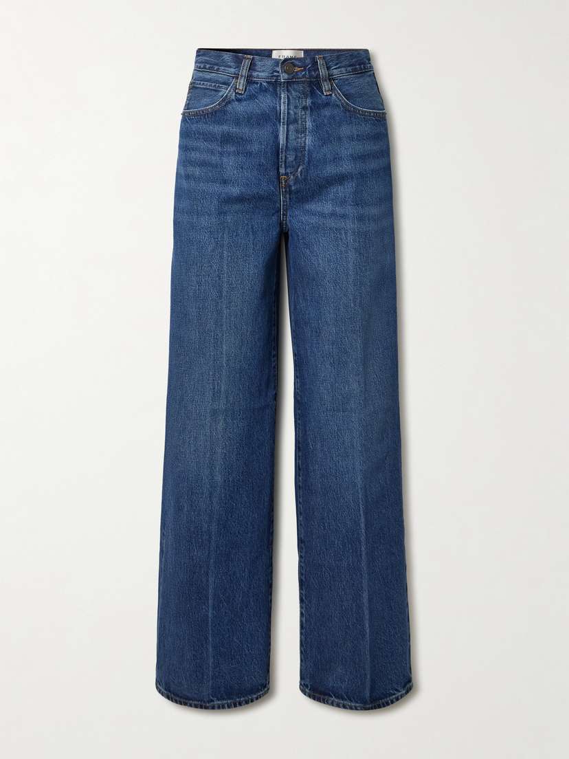 Frame The Collegiate High-rise Wide-leg Jeans