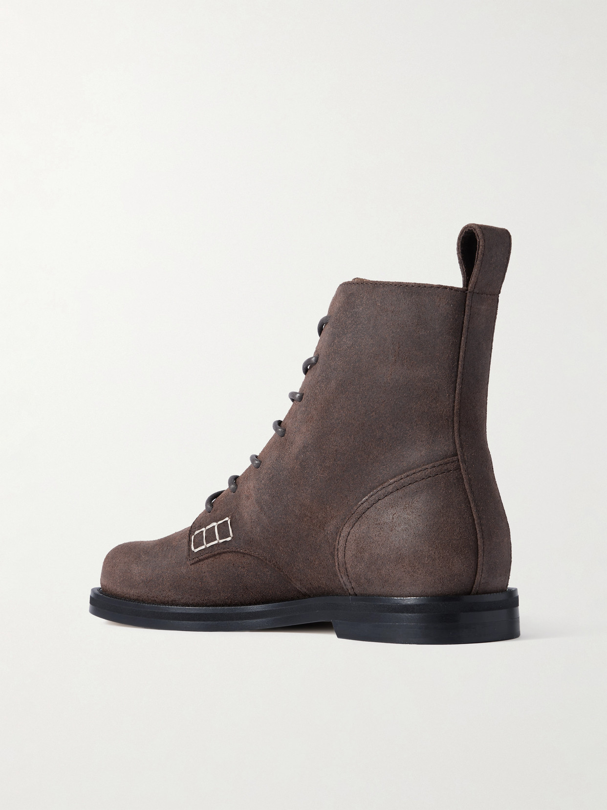 Jw Anderson Loafer Suede Ankle Boots In Brown