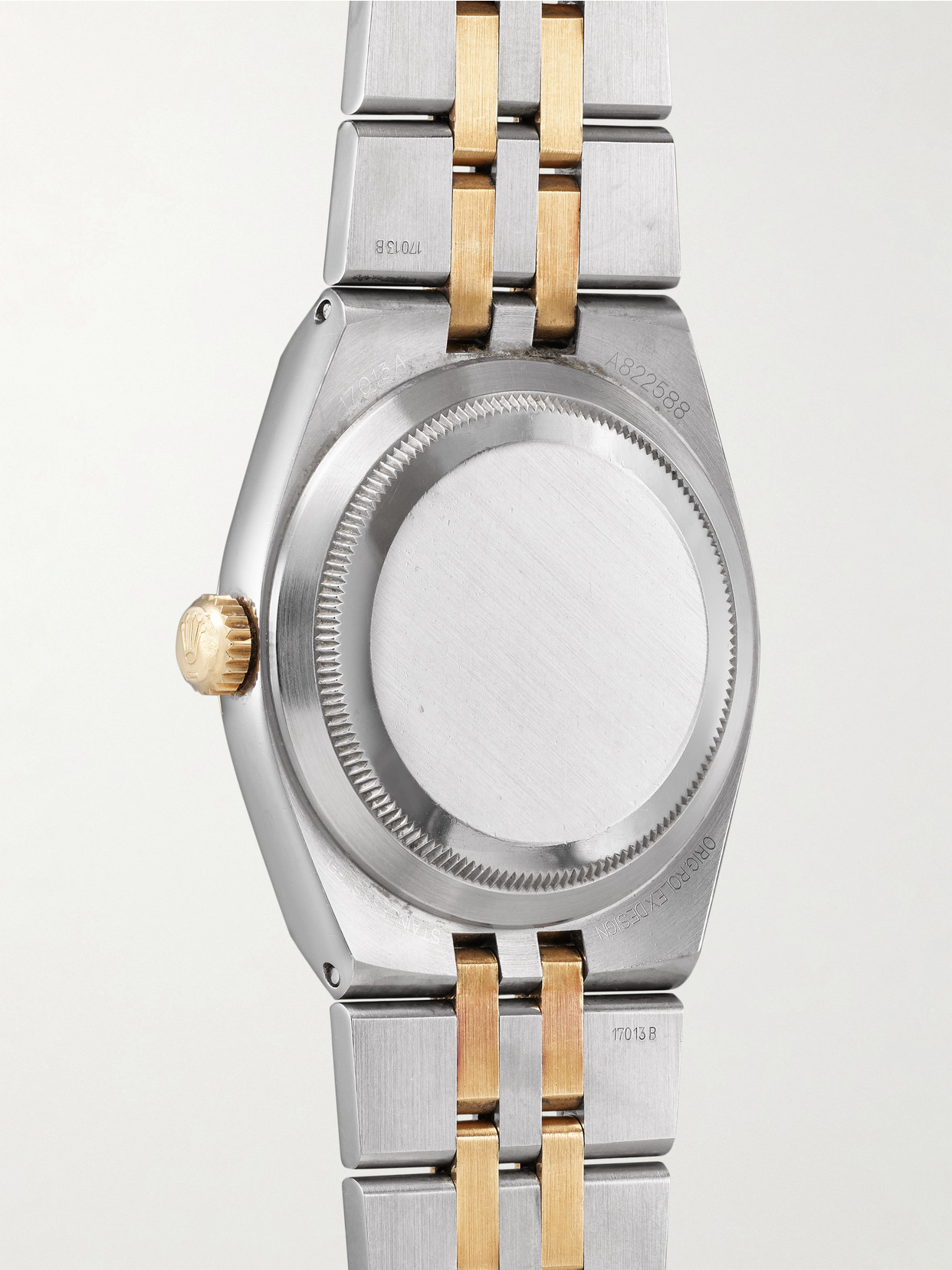 Wind Vintage 1999 Oysterquartz Datejust 36mm Stainless Steel And 18-karat Gold Watch