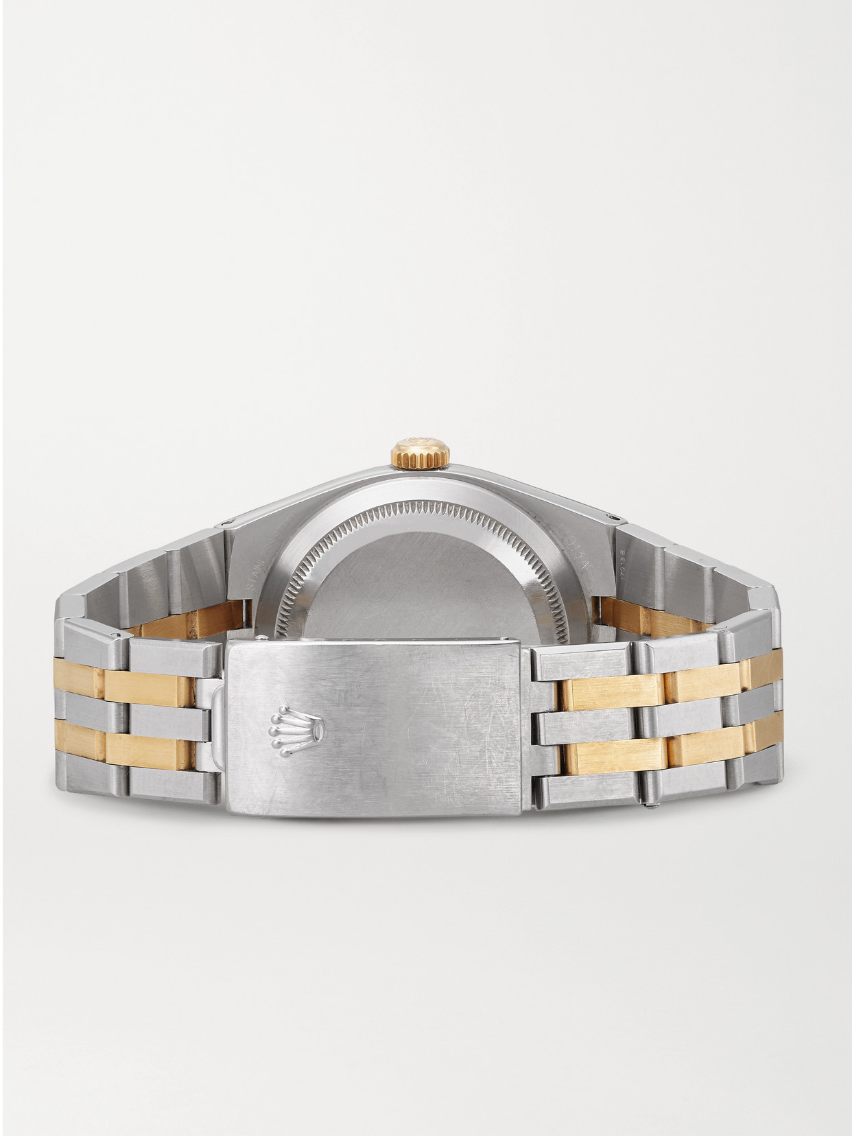 Wind Vintage 1999 Oysterquartz Datejust 36mm Stainless Steel And 18-karat Gold Watch