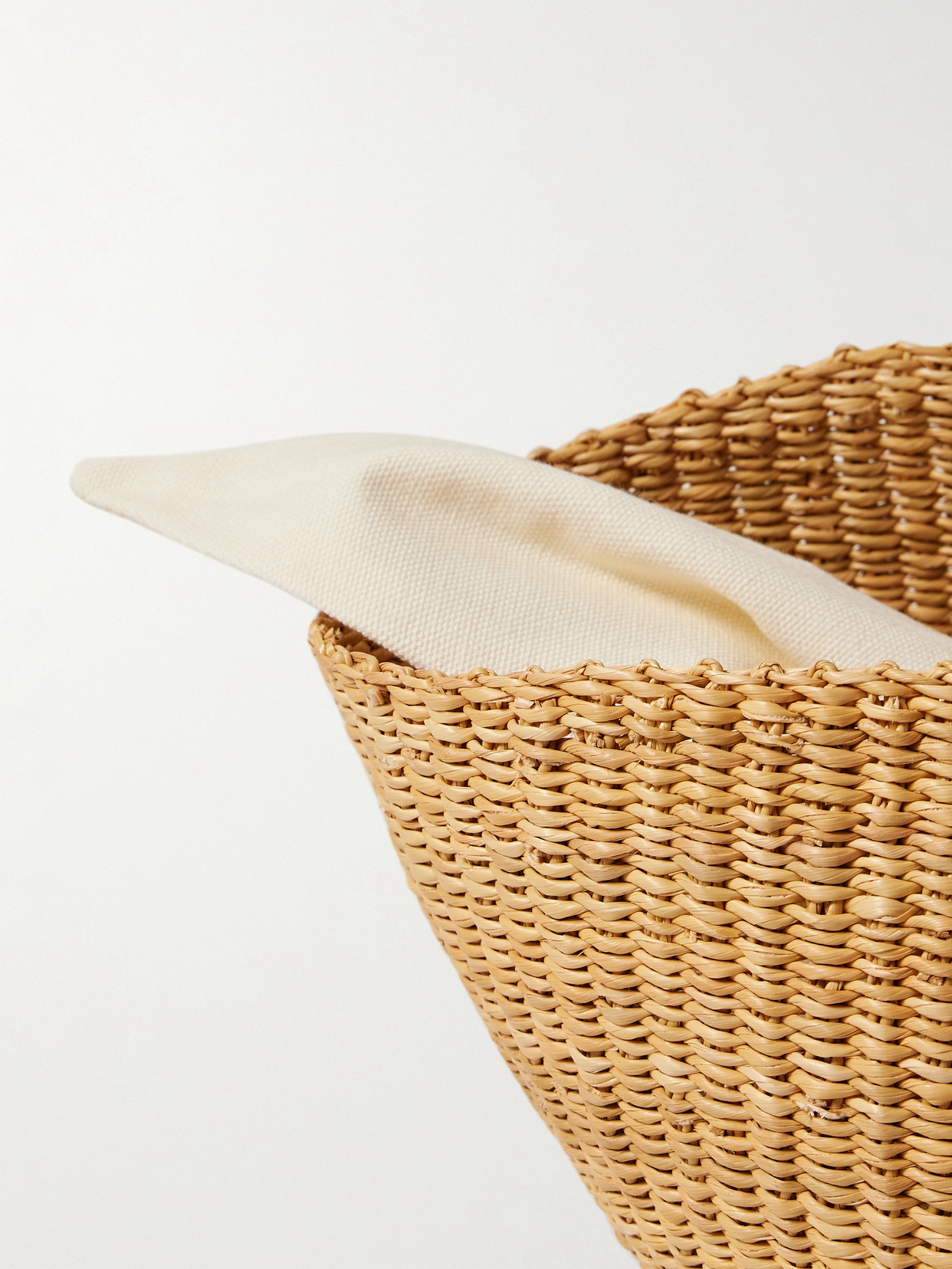 Muuñ - Sophie Leather-Trimmed Woven Straw Tote