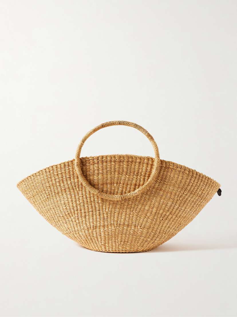 MUUÑ Luna Woven Straw Tote