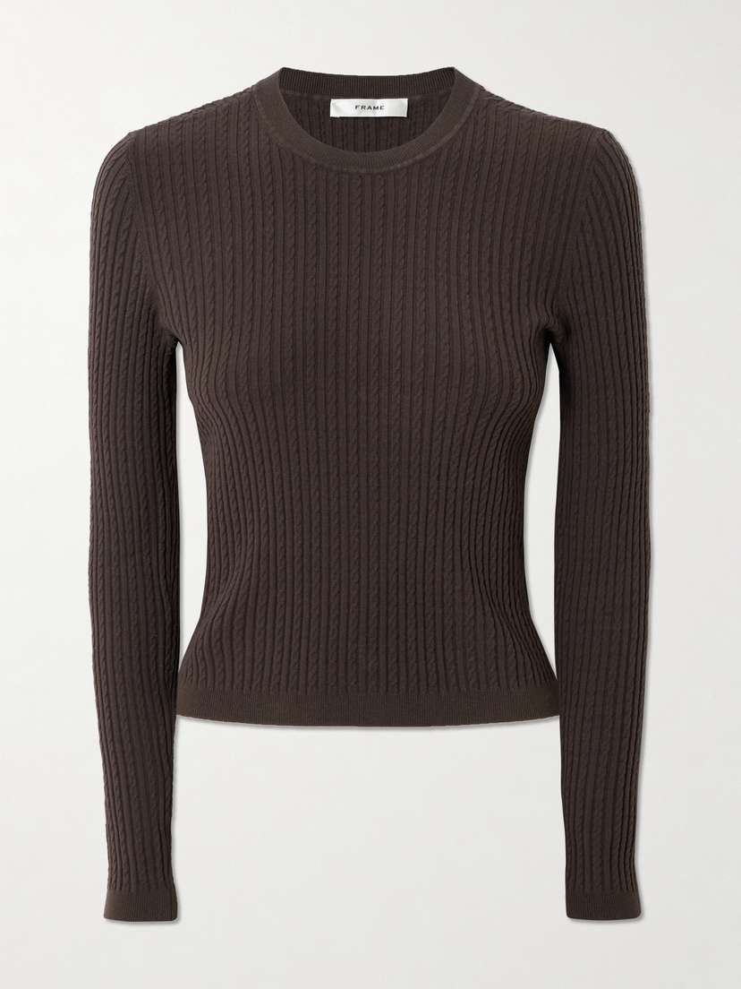 Frame Cable-knit Sweater