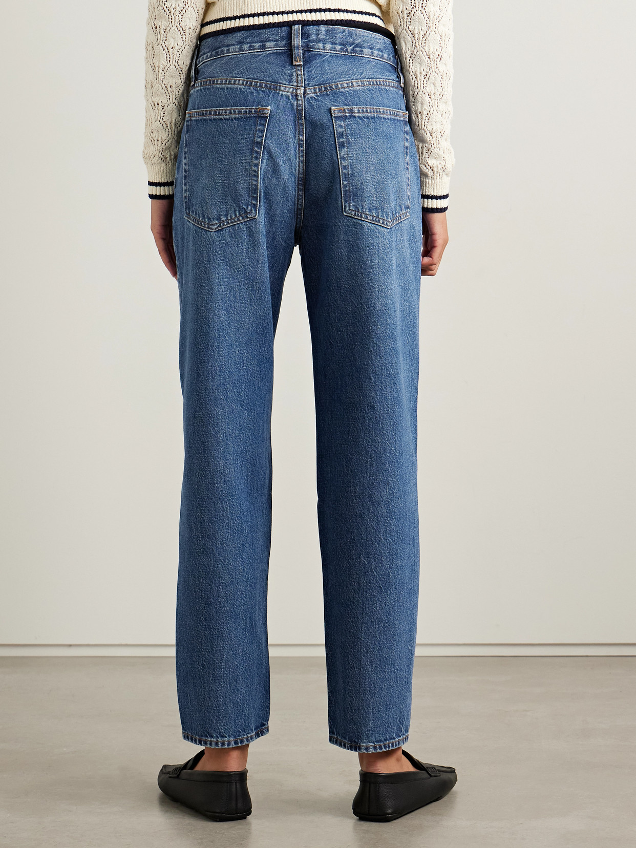 Frame Womens Knock Out Raw Fray Bubble Crop Curved-leg Denim Jeans In Blue