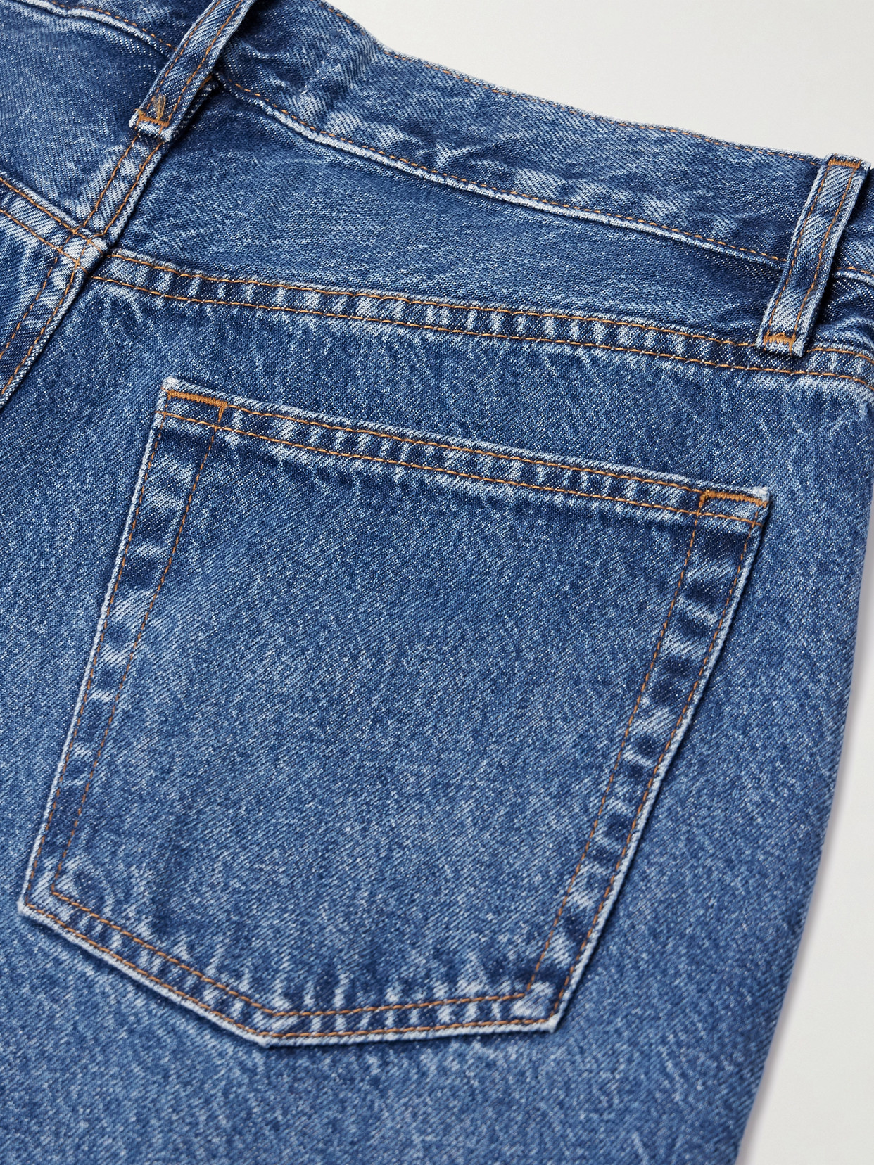 Frame Womens Knock Out Raw Fray Bubble Crop Curved-leg Denim Jeans In Blue