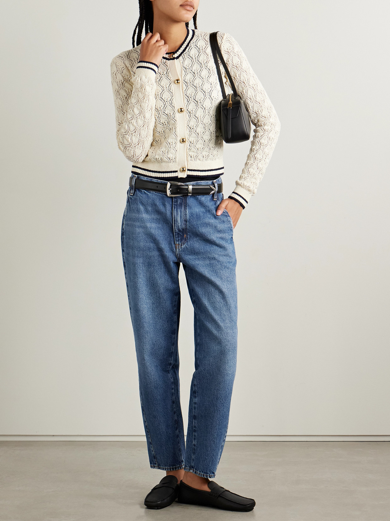 Frame Womens Knock Out Raw Fray Bubble Crop Curved-leg Denim Jeans In Blue