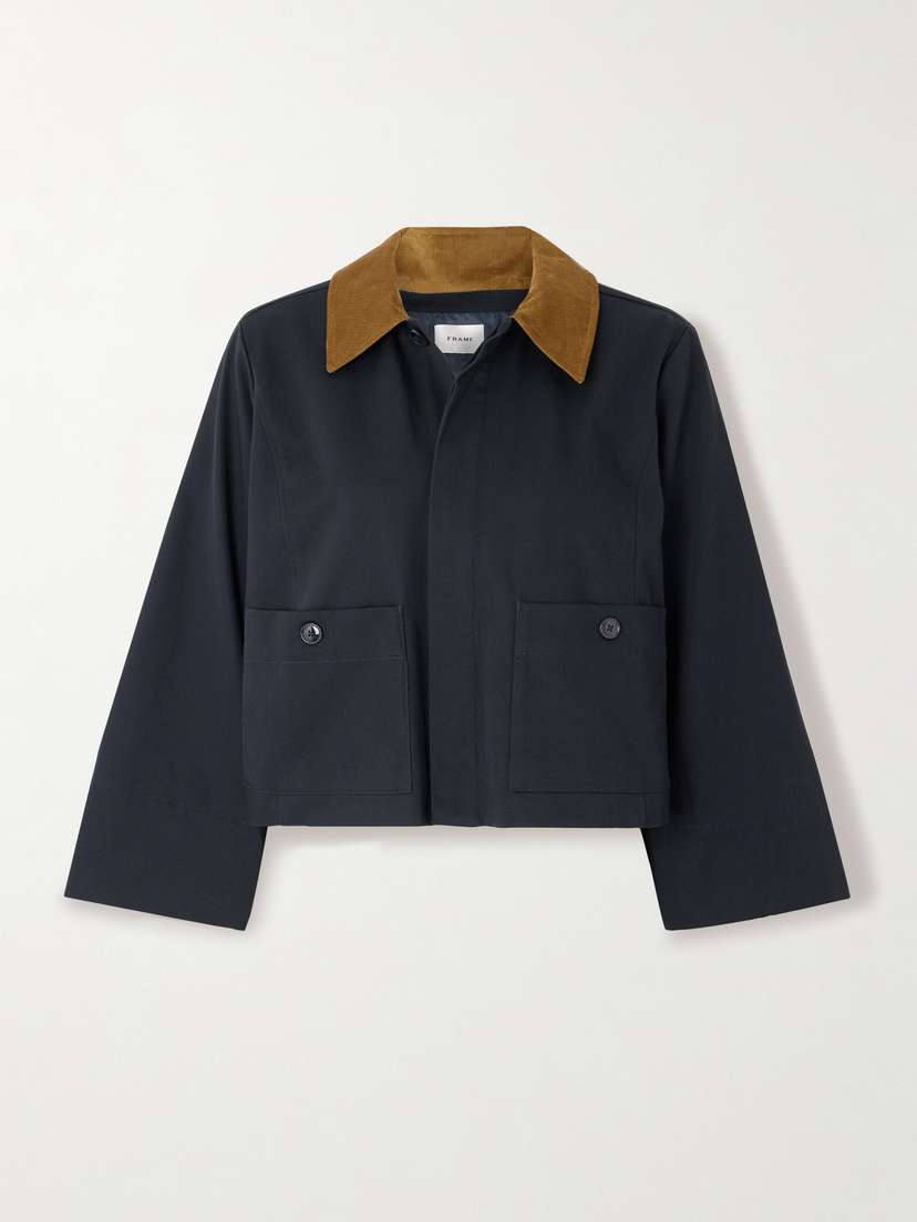 Frame Corduroy-trimmed Cotton-twill Jacket