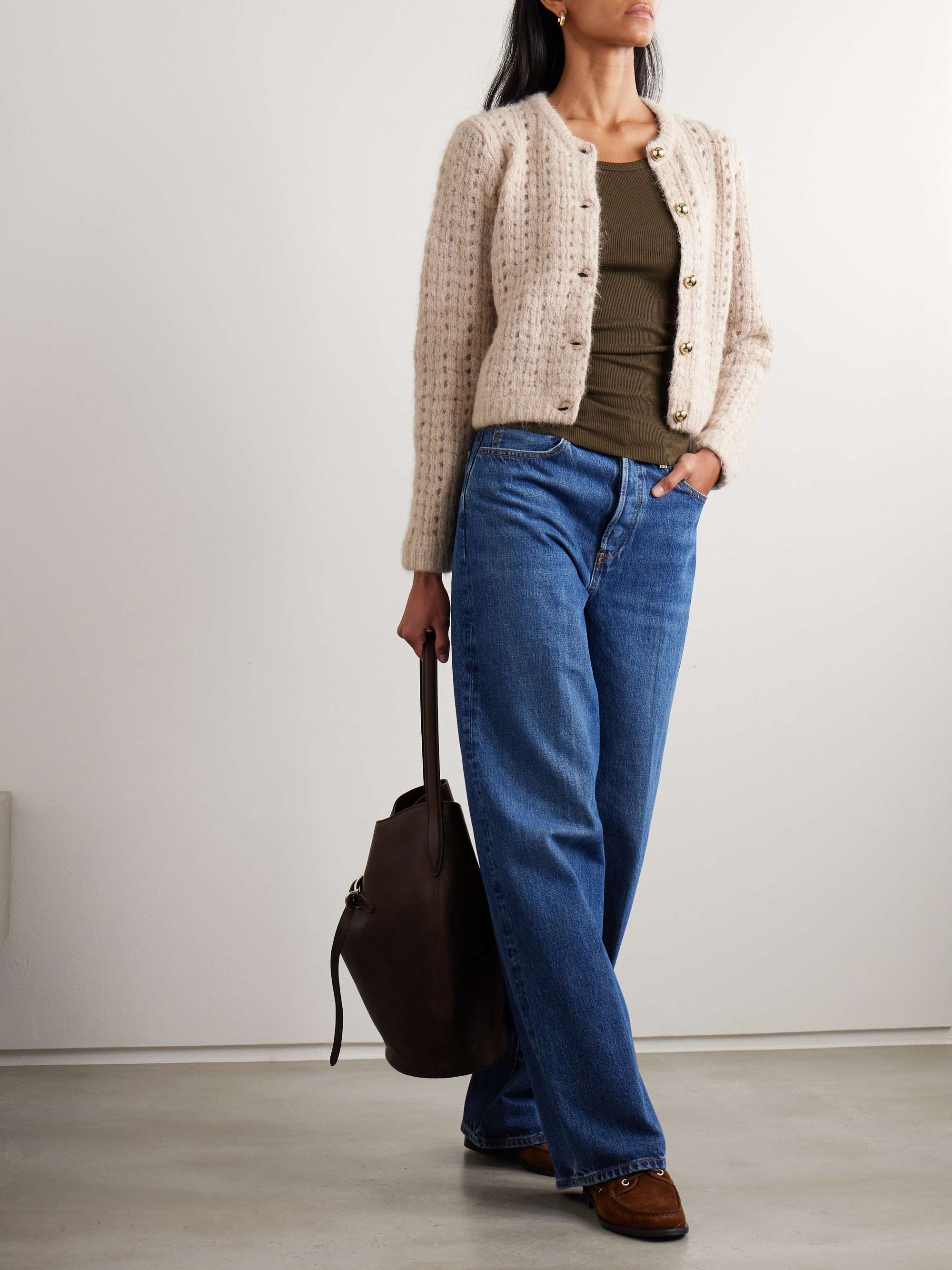AUBERGE オーベルジュ  cardigan alpaca AUBERGE (オーベルジュ) KURT cardigan alpaca Cardigan