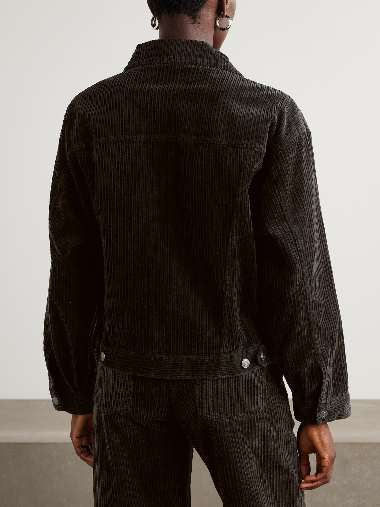 Frame Cotton-blend Corduroy Jacket In Brown