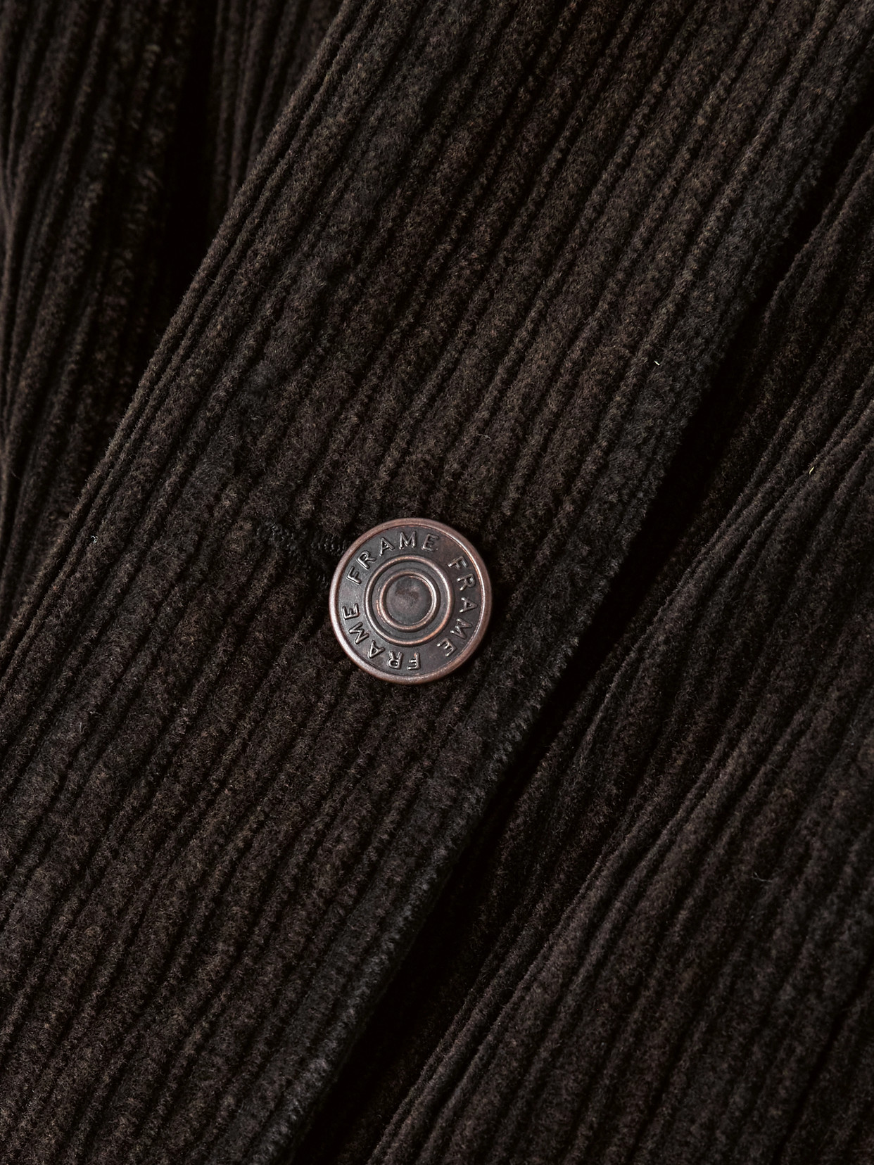 Frame Cotton-blend Corduroy Jacket In Brown