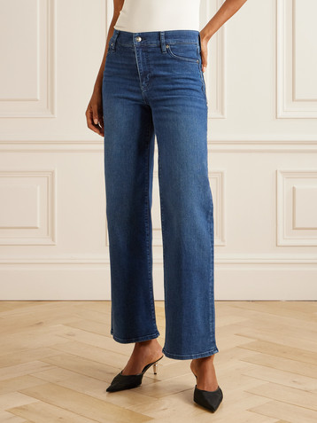 FRAME Le Slim Palazzo mid-rise straight-leg jeans