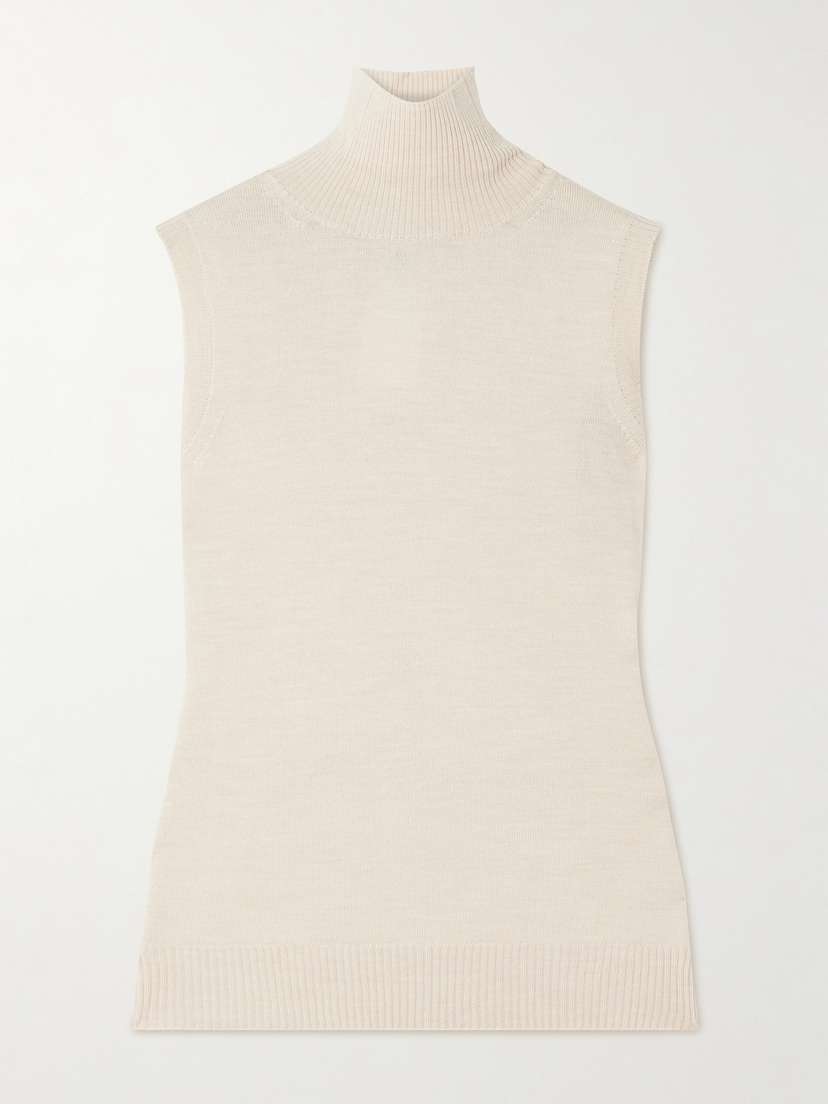 Sportmax Vertigo Wool Turtleneck Tank