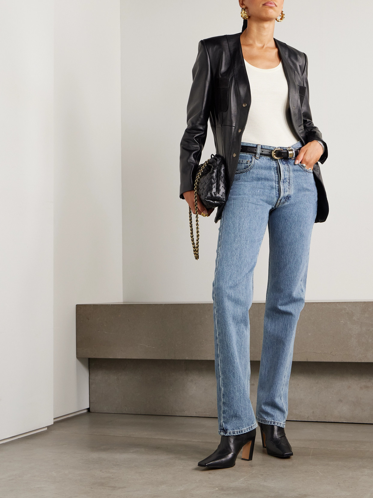 Giuliva Heritage The Demetra Mid-rise Straight-leg Jeans In Blue