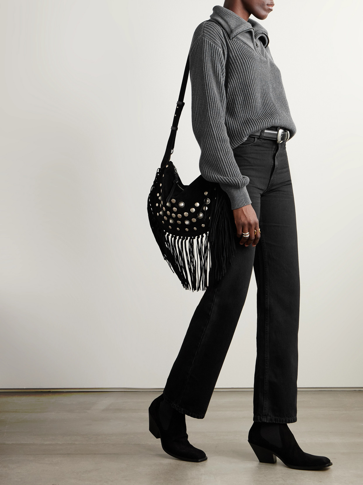 Philip Ribbed Cotton Half-Zip Sweater