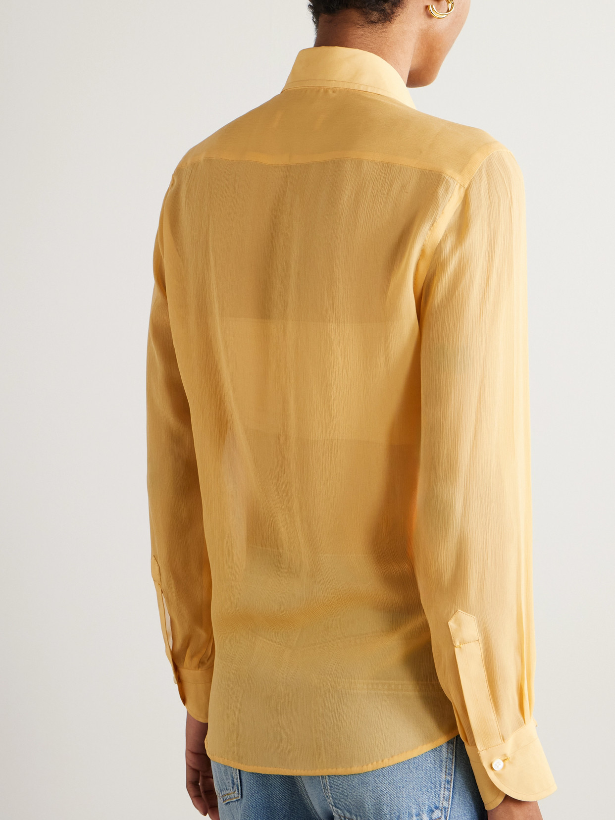 The Elvira Silk-Crepon Shirt