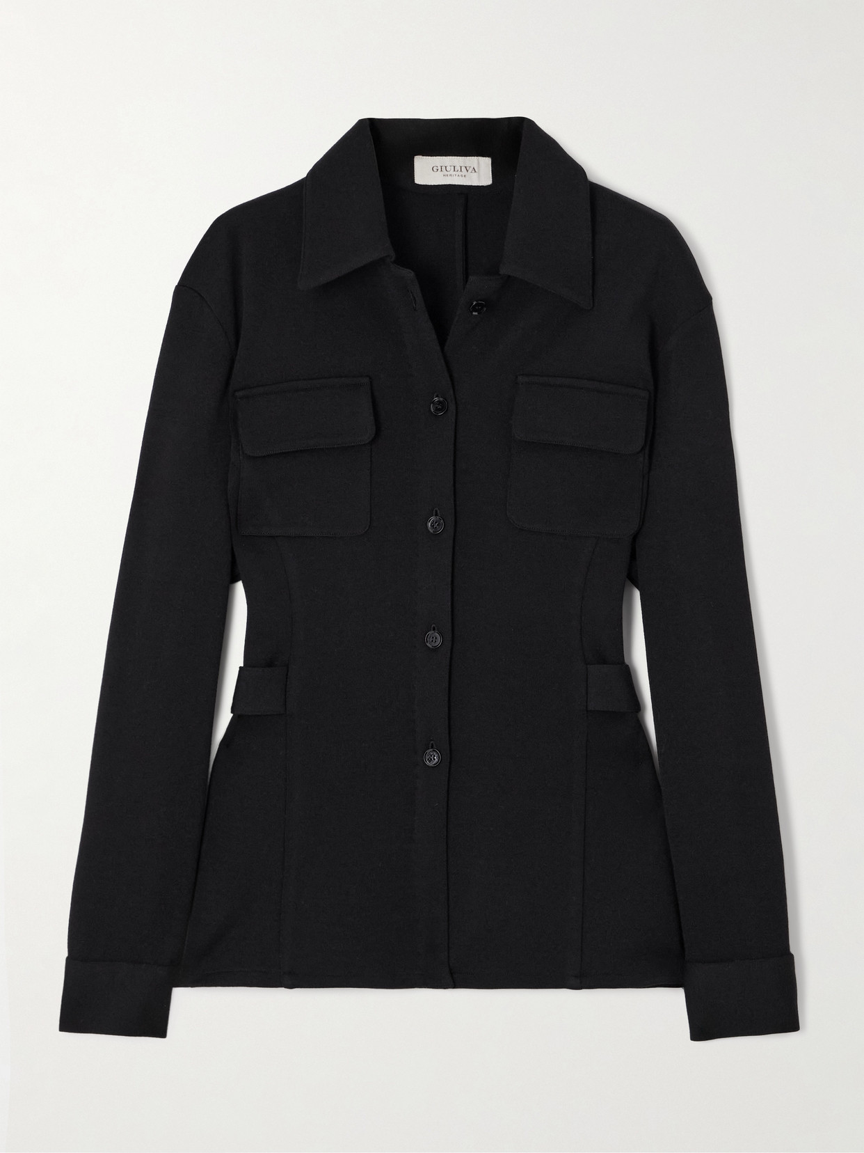 Giuliva Heritage Gea Wool Shirt In Black