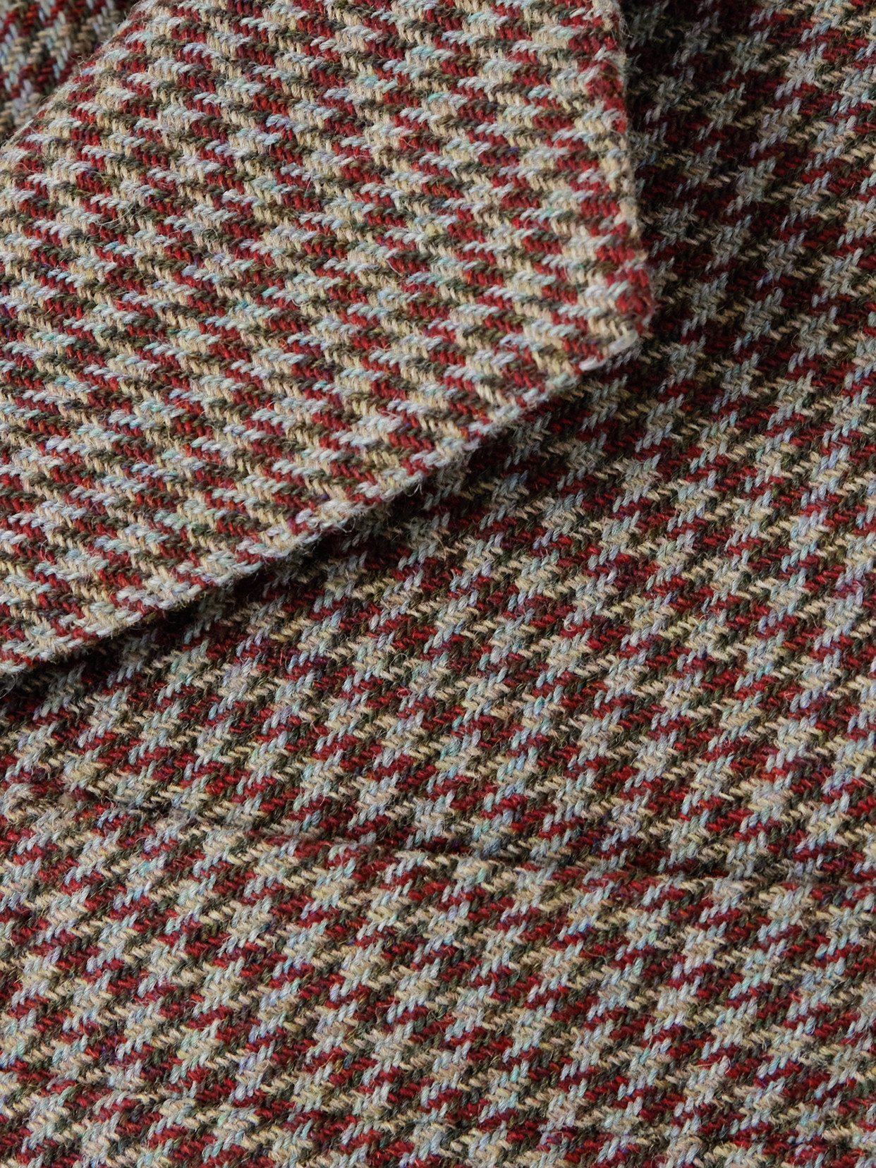Giuliva Heritage Ginestra Houndstooth Wool-tweed Blazer In Brown
